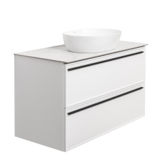 Тумба под раковину подвесная La Fenice Elba TWIN FNC-01-ELB-B-100-2, белая