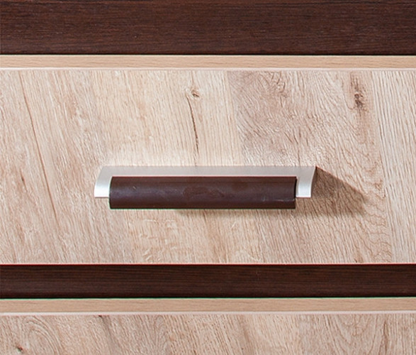 Шкаф пенал Бриклаер Техас 35 4627125412615 с бельевой корзиной Дуб кантри Венге