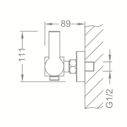 Смеситель для душа Schein Sublime 51713/8006009