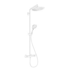 Душевая колонна Hansgrohe Croma Select S Showerpipe 280 1jet, с термостатом и ручным душем Raindance Select S 120 3jet, матовый белый