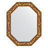 Зеркало настенное Polygon EVOFORM в багетной раме византия золото, 78х98 см, BY 7224