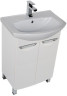Тумба с раковиной Aquanet Парма 65 белый (2 дверцы)
