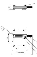 Крепеж настенный для инсталляции Cersanit AQUA, тип: Quick-Fix