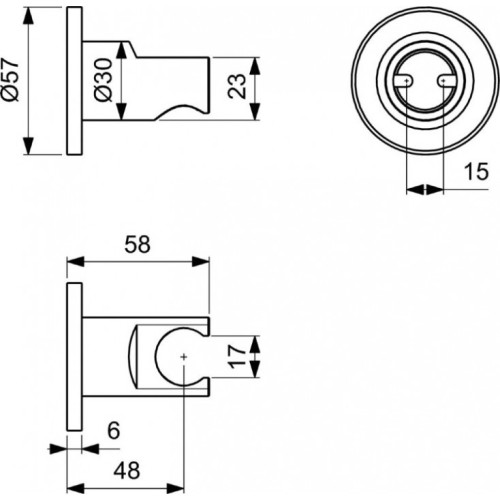 Держатель ручного душа Ideal Standard IdealRain (BC806XG)