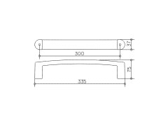 Поручень Keuco Elegance NEW 300 мм, хром (11607010000)