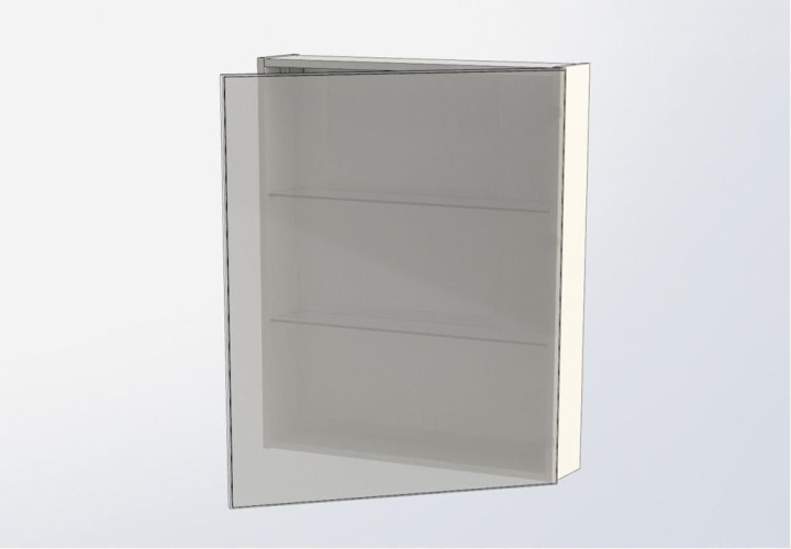 Зеркало-шкаф Aquanet Мадейра 70 дуб кантри