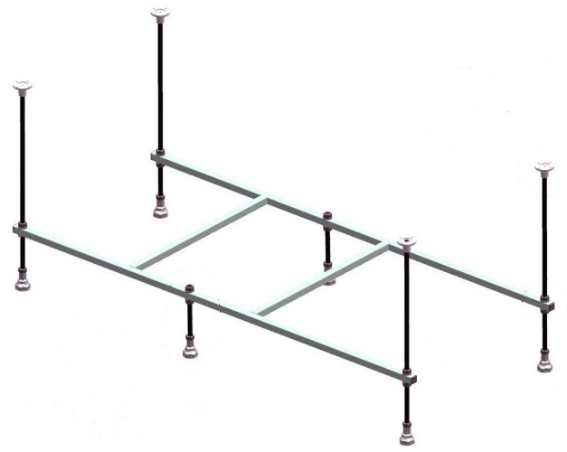 Рама к ванне Лоранто Novaro La 1500х700 без крепежа, металл (CS00078468)