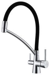 Смеситель для кухни Paulmark SIEGEN, хром/,белый, 213111-CR, Paulmark