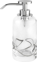 Surya Crystal Stream, дозатор 7х7хh18 см с помпой V2, цвет хром