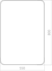 Amadeus (металлическая рама, выключатель-датчик на движение) зеркало