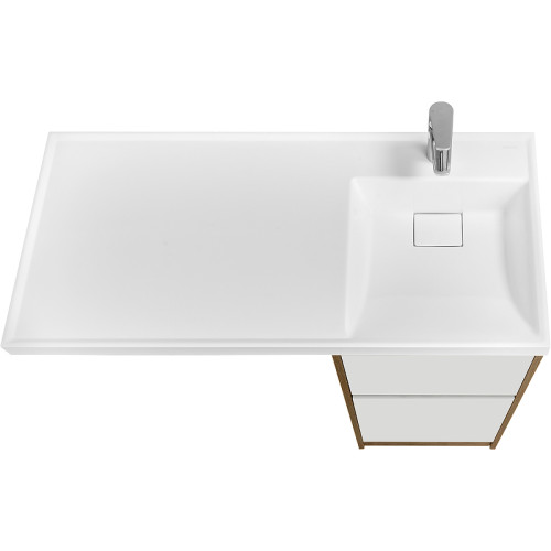 Тумба под раковину Aquaton Лондри 40 без фасада, дуб рустикальный (1A267001LHDR0)