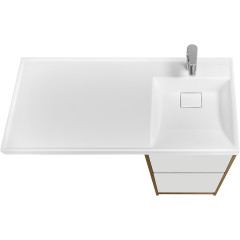 Тумба под раковину Aquaton Лондри 40 без фасада, дуб рустикальный (1A267001LHDR0)