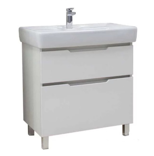 Тумба под раковину AQUATON Дакота 80 напольная, белая (1A202901DAAY0)