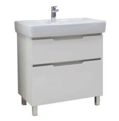 Тумба под раковину AQUATON Дакота 80 напольная, белая (1A202901DAAY0)