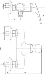 Смеситель для душа Aquanet Techno SD90887
