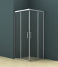 Душевое ограждение Azario SEATTLE 100х100х195 хром, 6мм прозрачное стекло