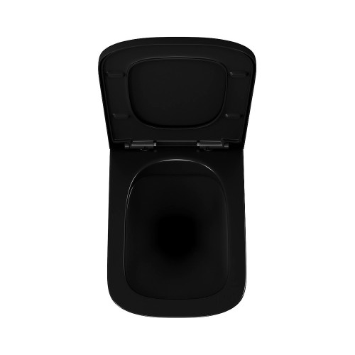 Унитаз подвесной безободковый D&K Berlin DT1436025, черный