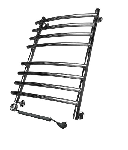 Полотенцесушитель электрический Двин R Primo Electro форма лесенка 80х50 ТЭН справа цвет Хром (4627085364900)