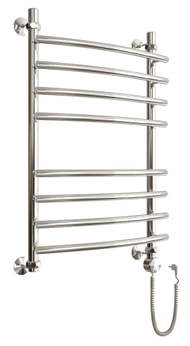 Полотенцесушитель электрический Двин R Primo Electro форма лесенка 80х50 ТЭН справа цвет Хром (4627085364900)