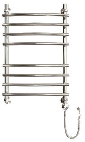 Полотенцесушитель электрический Двин R Primo Electro форма лесенка 80х50 ТЭН справа цвет Хром (4627085364900)