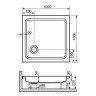 Душевой поддон квадратный RGW STYLE арт. 16180199-11