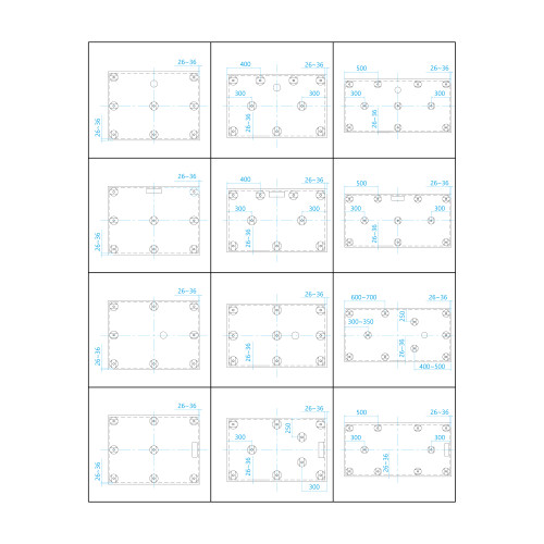 Ножки для поддона RGW N-01 (10) арт. 03230111-31