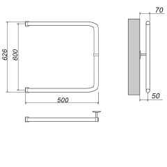 Полотенцесушитель ГРОТА MODESTO 50/60