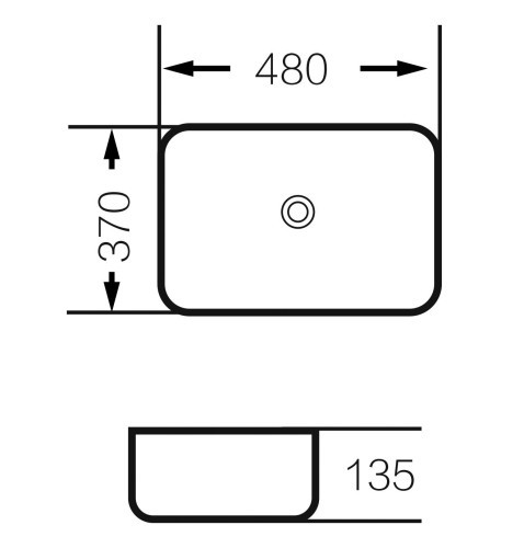 Раковина Grossman GR-3016GM (480*370*135) СЕРАЯ МАТОВАЯ