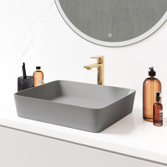 Раковина Grossman GR-3016GM (480*370*135) СЕРАЯ МАТОВАЯ