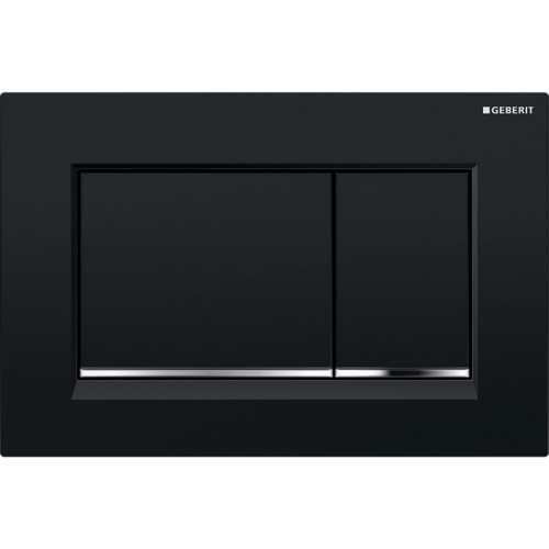 Кнопка смыва Geberit SIGMA 24.6х1.2х16.4 для инсталляции, пластик, цвет Черный (115.883.KM.1)