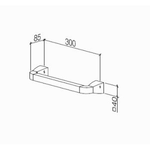 Поручень для ванны Dornbracht Square 83.030.910.00