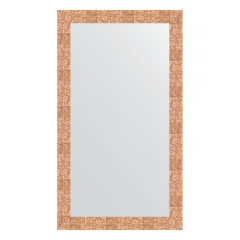 Зеркало настенное EVOFORM в багетной раме соты медный, 66х116 см, BY 3210