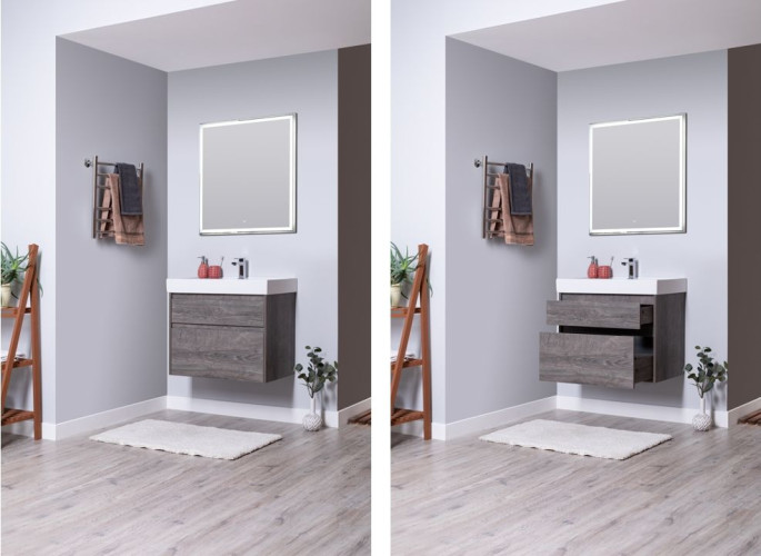 Мебель для ванной Aquanet Nova Lite 90 дуб рошелье (2 ящика)