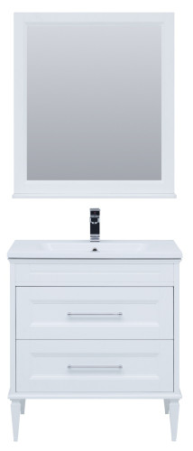 Мебель для ванной Aquanet Бостон М 80 белый( лит. мрамор)