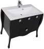 Тумба с раковиной Aquanet Мадонна 90 черный