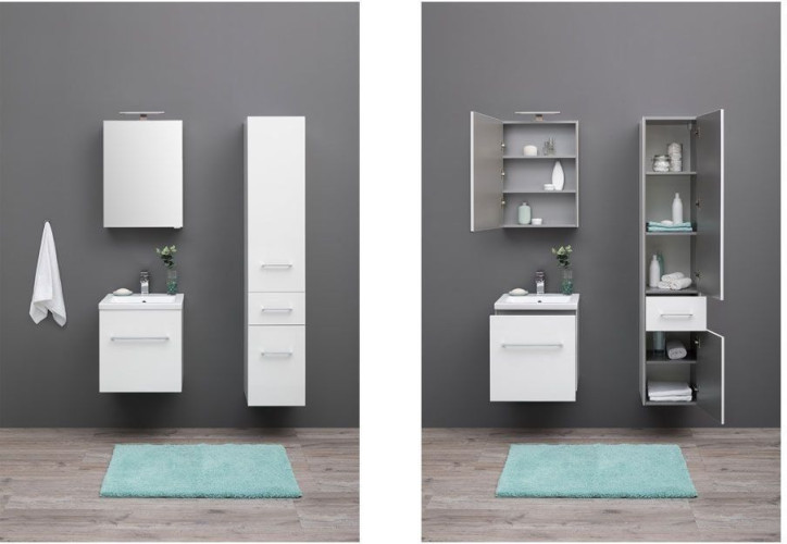 Тумба с раковиной Aquanet Порто 50 белый