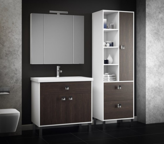 Зеркальный шкаф Smile Квинта 90