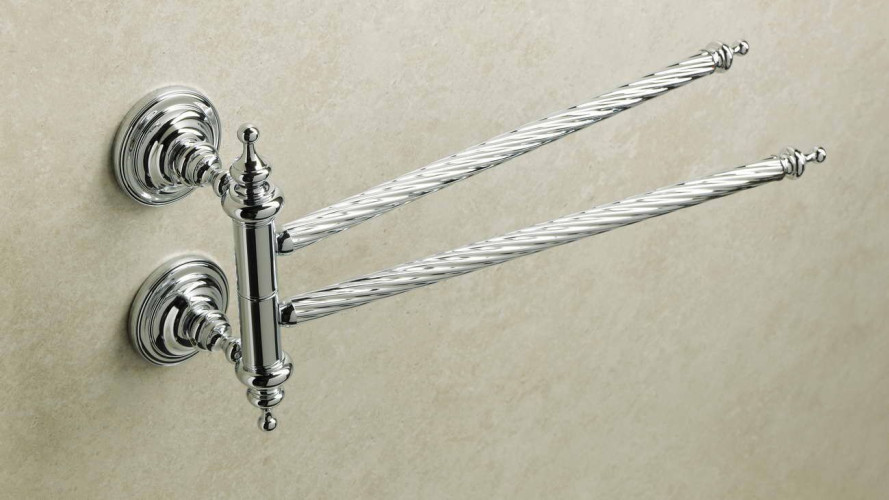 Stil Haus Giunone, полотенцедержатель двойной поворотный, цвет бронза