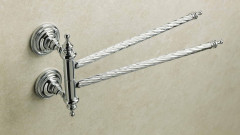 Stil Haus Giunone, полотенцедержатель двойной поворотный, цвет бронза