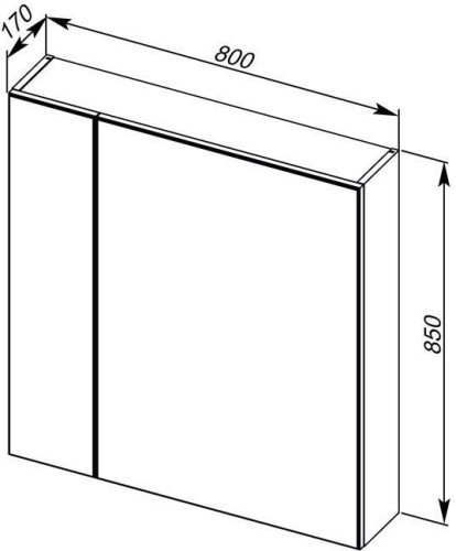 Зеркало-шкаф Aquanet Мадейра 80 дуб кантри