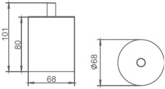 Емкость для косметических дисков Aquanet 8187