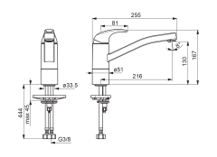 Смеситель для кухни Oras Polara, хром (1420F)