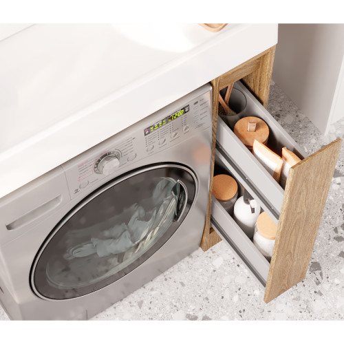 Тумба под раковину Aquaton Лондри 80 без фасада, Дуб Кантри (1A267101LHDY0)