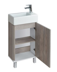 Тумба под раковину AQUATON Эмма напольный, Дуб Навара (1A221601EAD80)