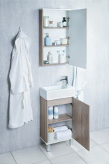 Тумба под раковину AQUATON Эмма напольный, Дуб Навара (1A221601EAD80)