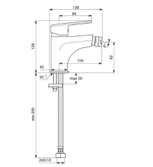 BA265AA VIDIMA BALANCE Смеситель для биде