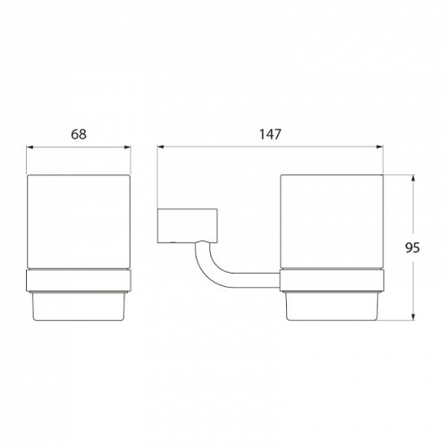 Подстаканник одинарный IDDIS Renior (L043)