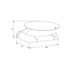 Бумагодержатель с овальной полкой IDDIS Noa белый матовый (NOAWT00i43)