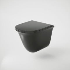 Унитаз Grossman GR-4412MS (485*360*360) ЧЕРНЫЙ МАТОВЫЙ подвесной БЕЗОБОДКОВЫЙ с тонкой крышкой