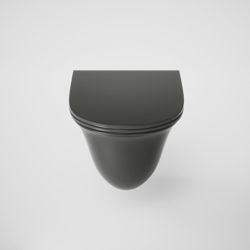 Унитаз Grossman GR-4412MS (485*360*360) ЧЕРНЫЙ МАТОВЫЙ подвесной БЕЗОБОДКОВЫЙ с тонкой крышкой